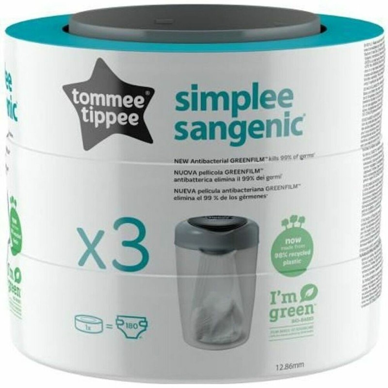 Sacs à ordures Tommee Tippee Sangenic Simplee 3 Unités