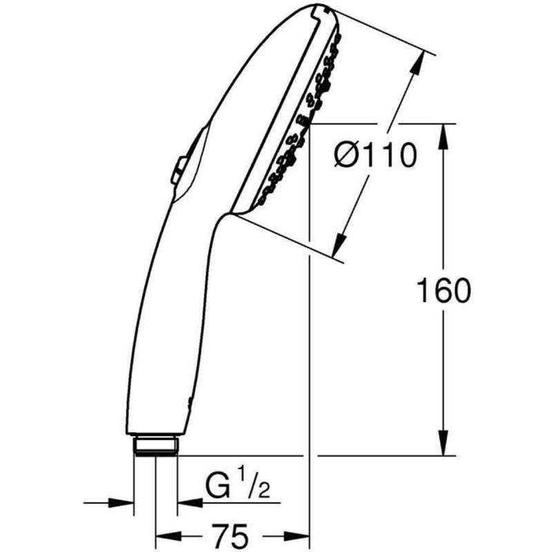 Pomme de douche Grohe Plastique