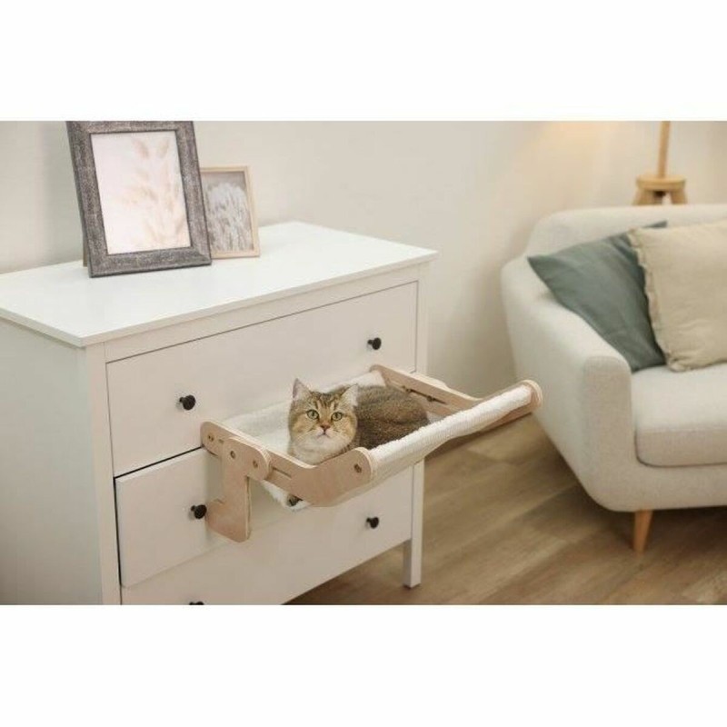 Lit pour chat Kerbl Beige 47 x 42,5 x 47 cm