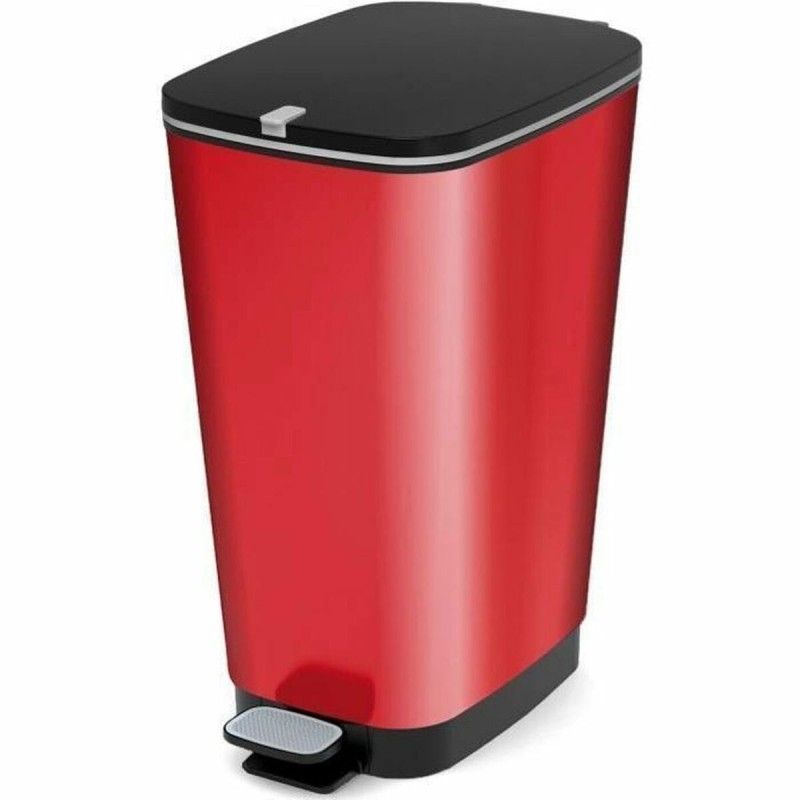 Seau à déchets avec pédale KIS Rouge polypropylène 50 L