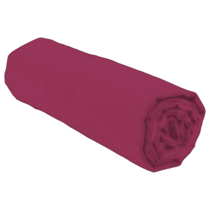 Drap housse Lovely Home LH71609 Fuchsia Rose 140 x 190 + 35 cm