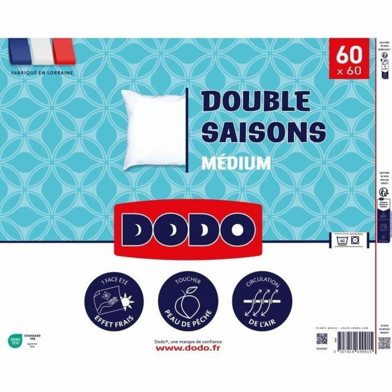 Oreiller DODO VOLUPT'AIR Blanc 60 x 60 cm