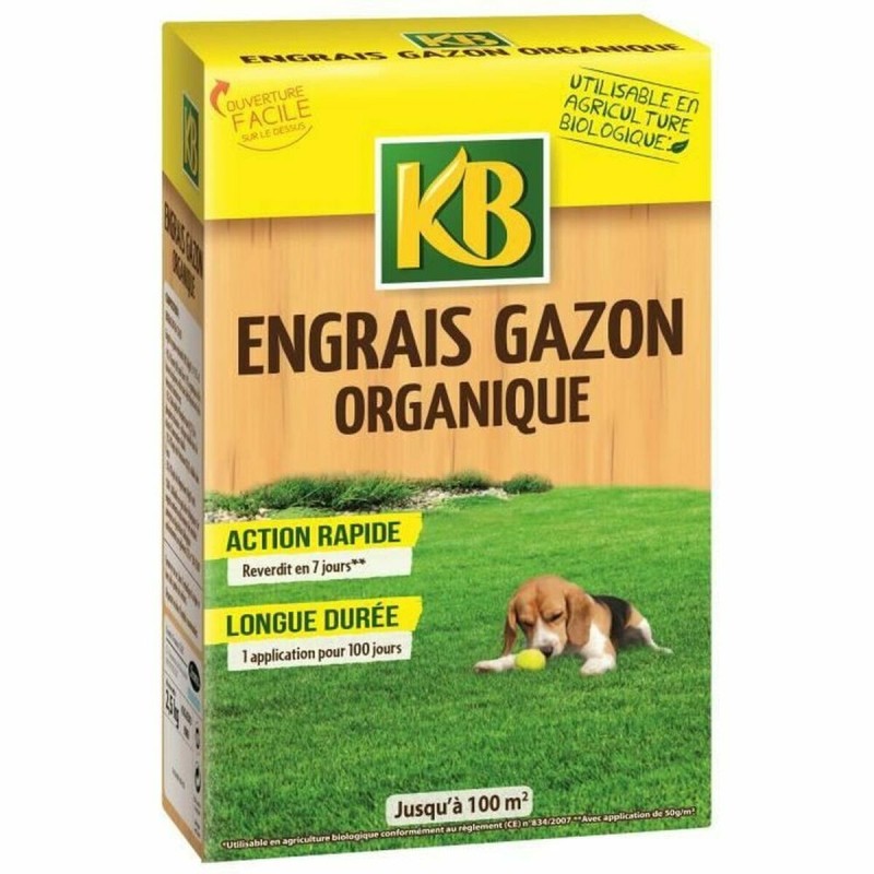 Engrais pour les plantes KB NPK 9-2-2 Organique Pelouse 100 m² 2