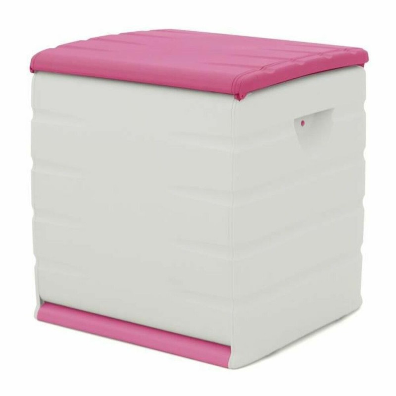 Coffre Plastiken 60 x 61 x 53 cm Beige Fuchsia Plastique