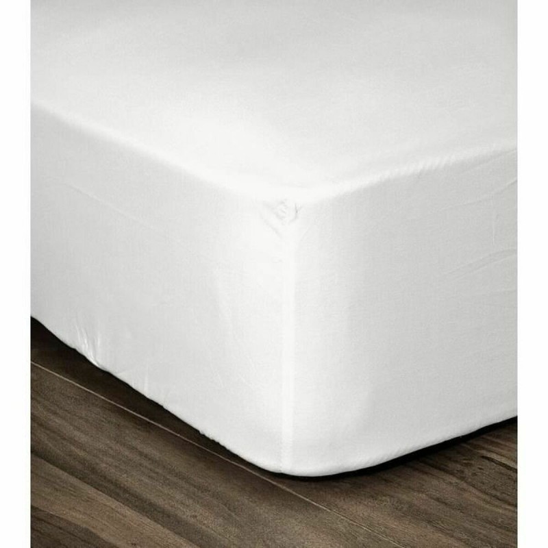 Drap housse Lovely Home Blanc Lit double 160 x 200 cm