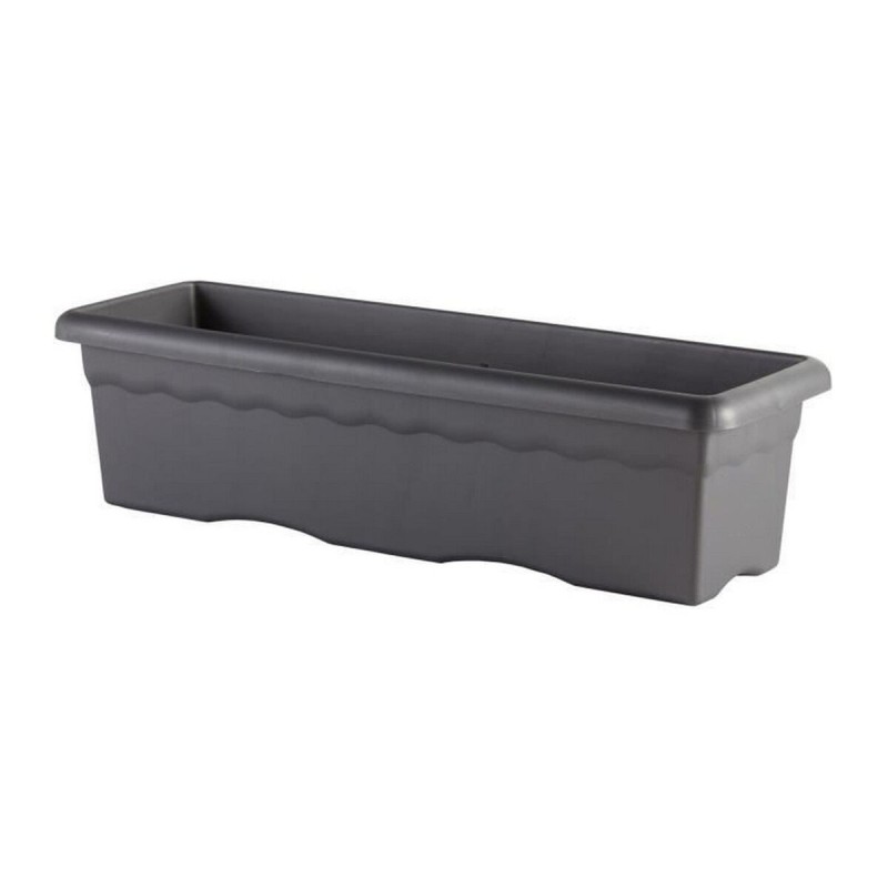 Pot Plastiken Gris Anthracite Plastique Rectangulaire 60 x 33 cm 54 x 27 x 28 cm