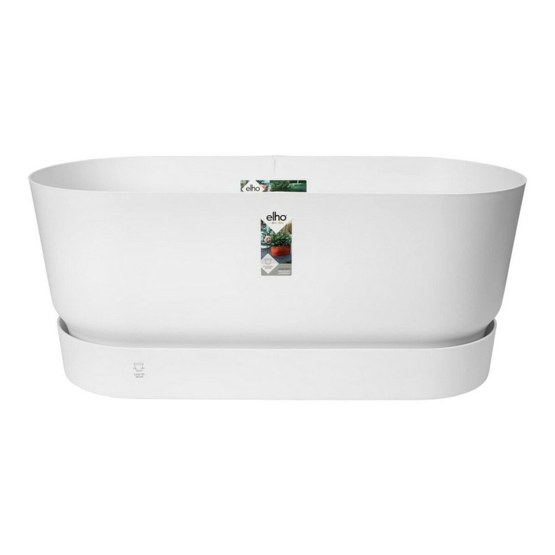 Pot Elho Terrase 80 Wheels 35 x 78 x 34 cm Blanc