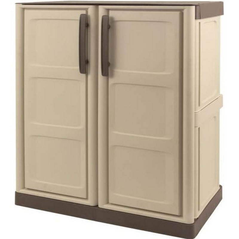 Armoire TOOD Gris Beige Résine (70 x 39 x 85