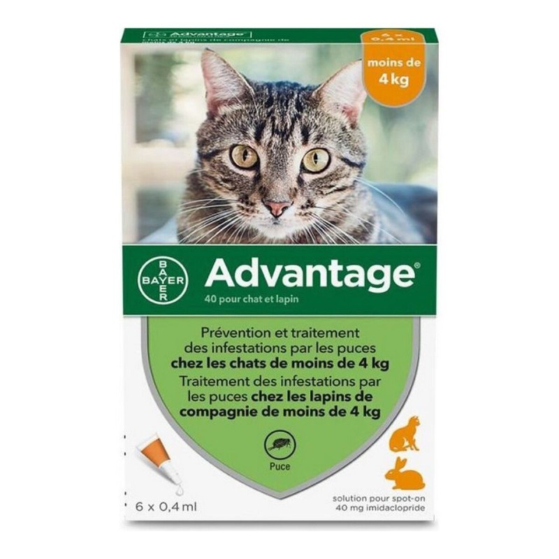 Antiparasites Advantage Chat Lapin 1-4 Kg 0