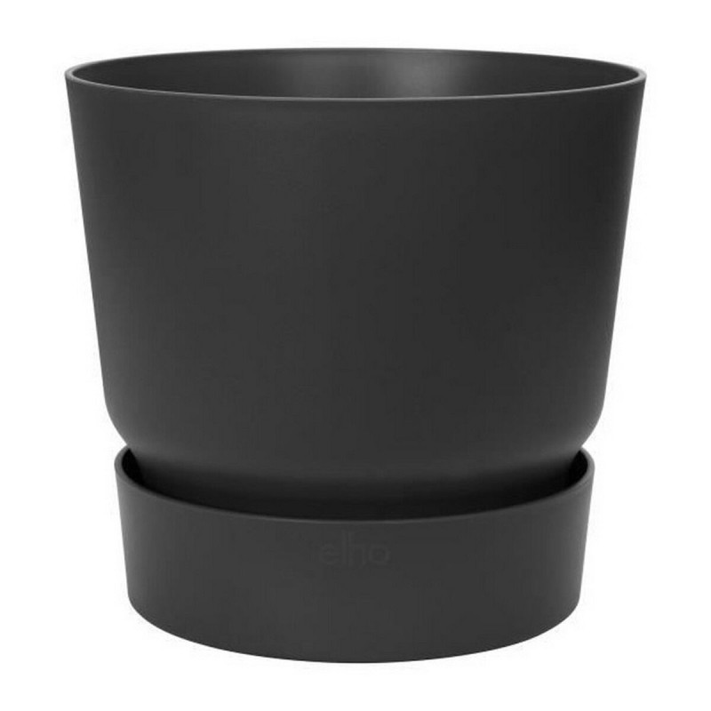 Pot Elho Greenville Noir Plastique Rond Ronde Ø 40 cm Ø 39 x 36