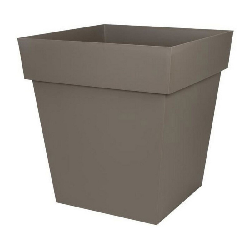 Pot EDA Tuscan Taupe Plastique Carré Ø 50 cm (49