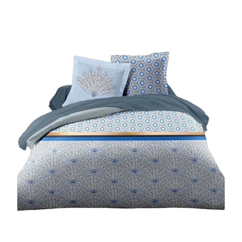 Housse de Couette HOME LINGE PASSION Lit double 220 x 240 cm Bleu