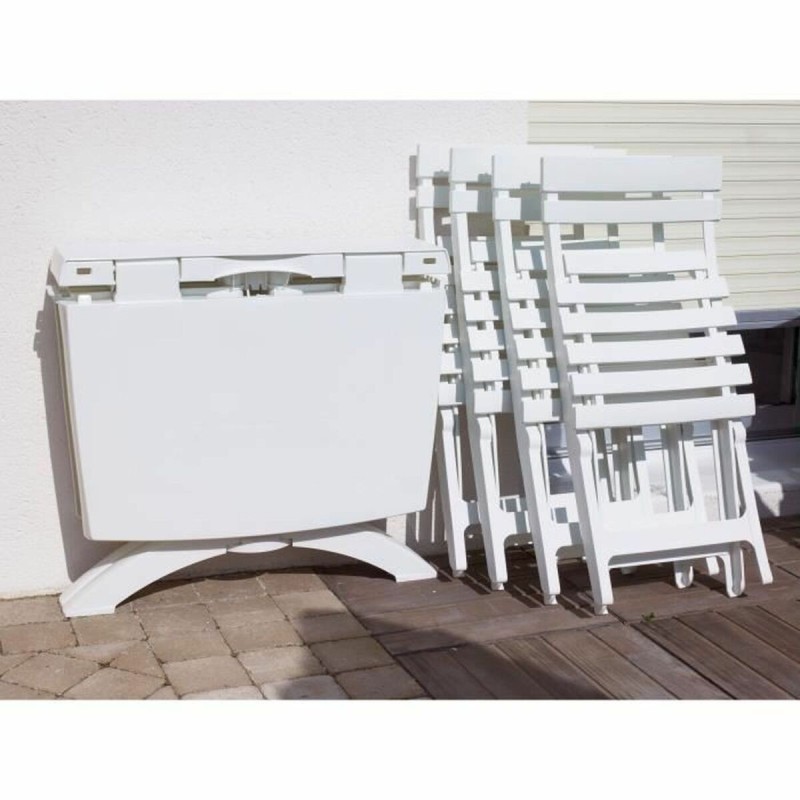 Chaise de jardin Blanc 42 x 50 x 80 cm