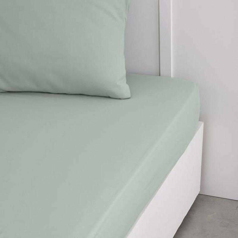 Drap housse TODAY Essential Vert clair 140 x 200 cm