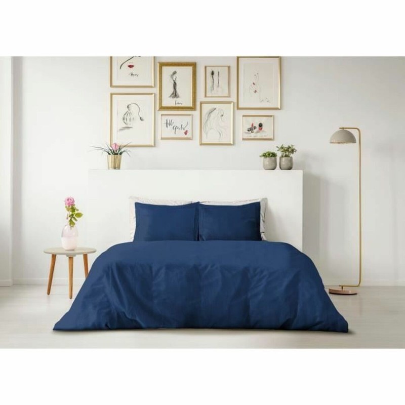 Housse de Couette Lovely Home Bleu foncé 220 x 240 cm