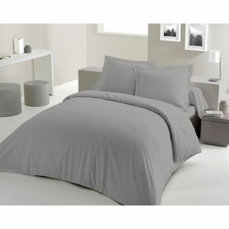 Housse de Couette Lovely Home Gris Gris clair 240 x 260 cm