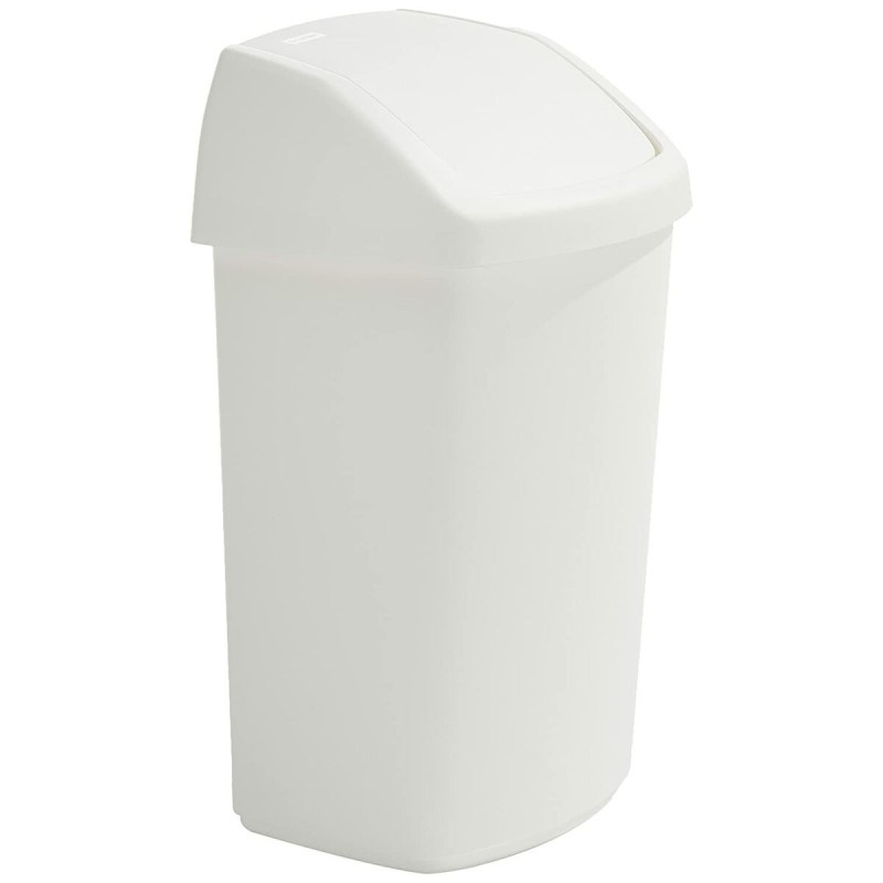 Poubelle TAPA BASCULANTE Blanc Plastique