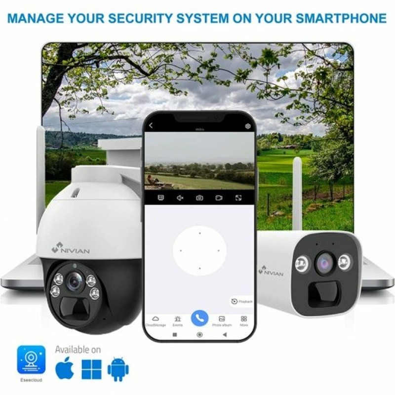 Camescope de surveillance Nivian 360º 4G(SIM)