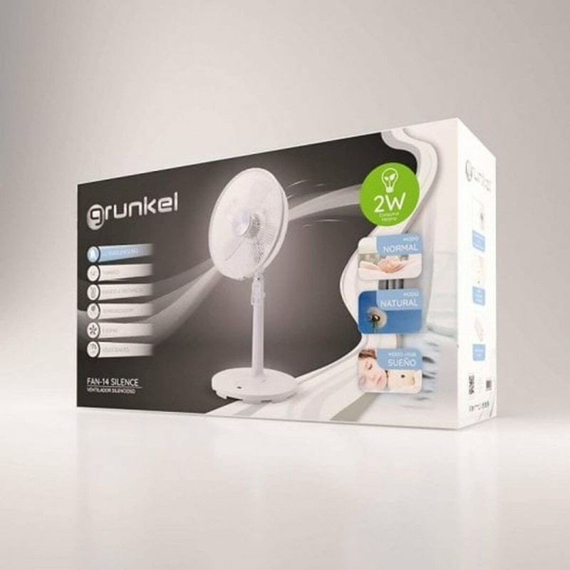 Ventilateur sur Pied Grunkel Fan 14 Silence 28 W Blanc