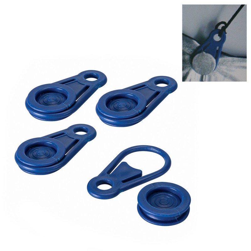 Jeu de pinces pour auvents et bâches Bensontools Trombone Bleu 6 Unités Ø 0