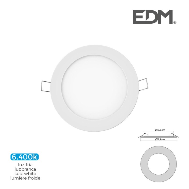 Spot encastré EDM 31601 Downlight A G 6 W 320 Lm (6400 K)