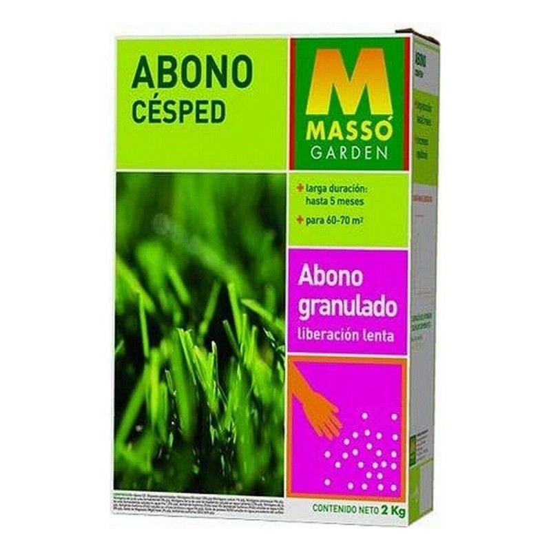 Engrais non biologiques Massó Granulés Pelouse 2 Kg 2 L