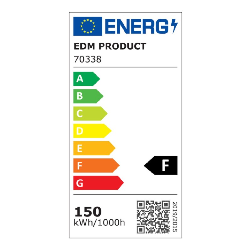 Projecteur LED EDM 70338 Noir F 150 W 1200 Lm 12000 Lm (4000 K)