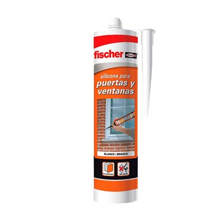 Silicone Fischer 505444 Portes Fenêtres Blanc 300 ml