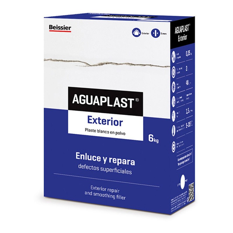 Plâtre en poudre Aguaplast 70034-002 Extérieur 6 Kg Blanc