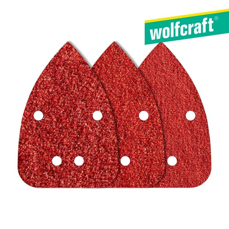 Papier abrasif Wolfcraft 1756000 80/120/240 g (9