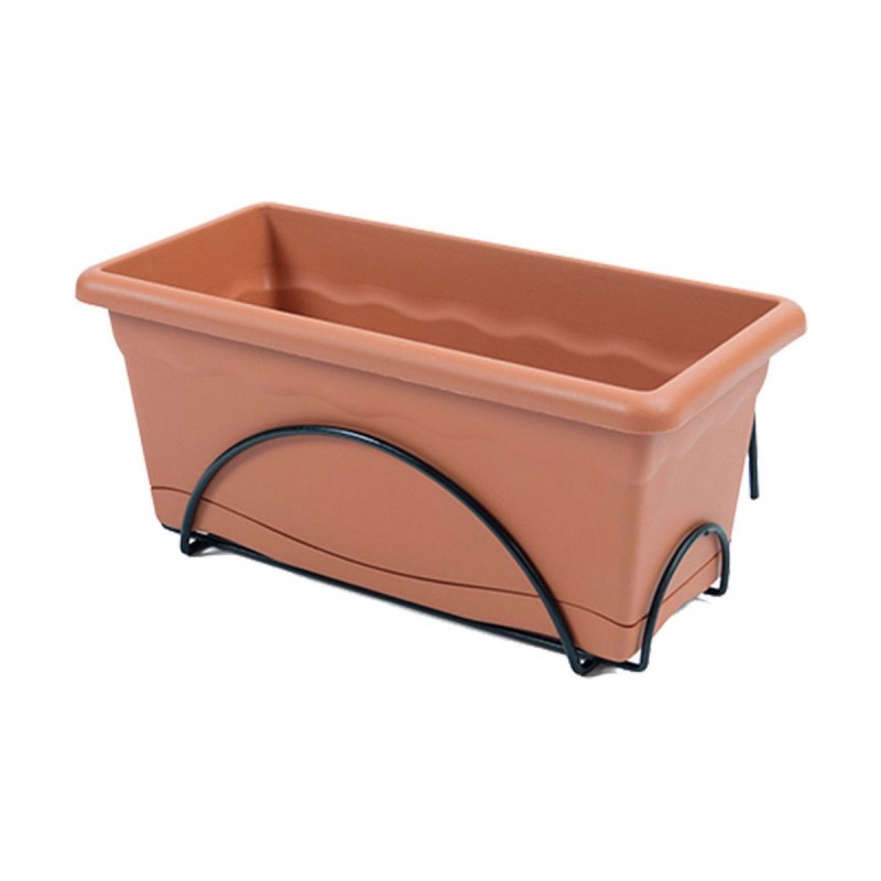 Jardinière avec support Plastiken Terre cuite polypropylène 40 x 24 cm