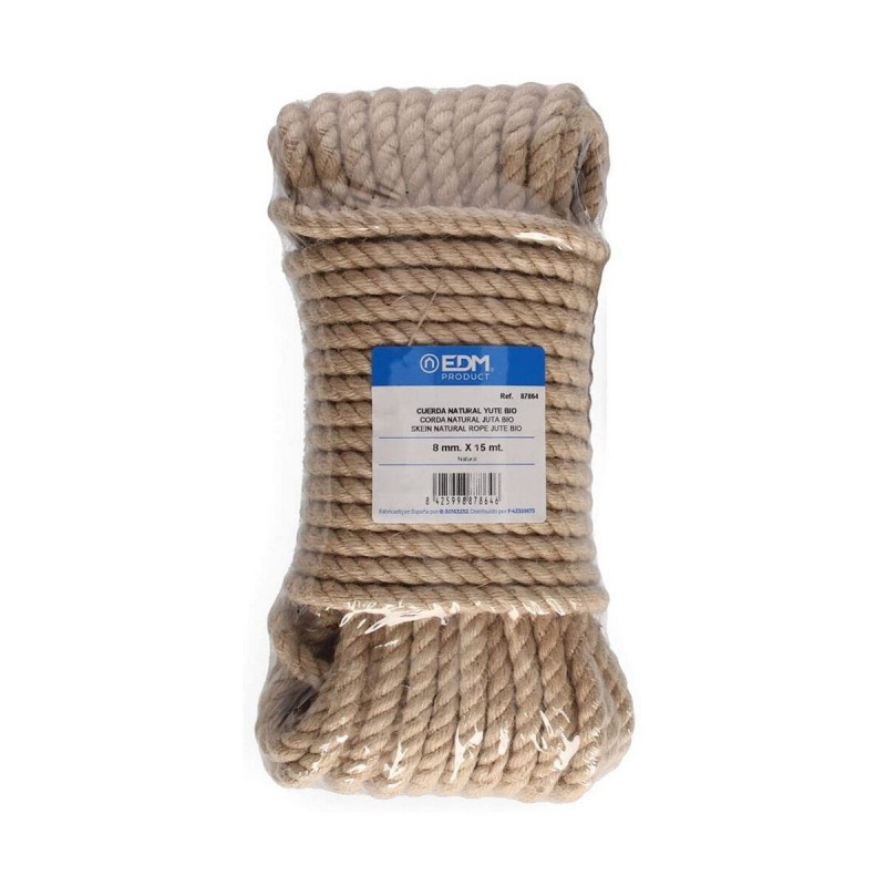 écheveau tressé EDM 87864 Naturel Jute 15 m