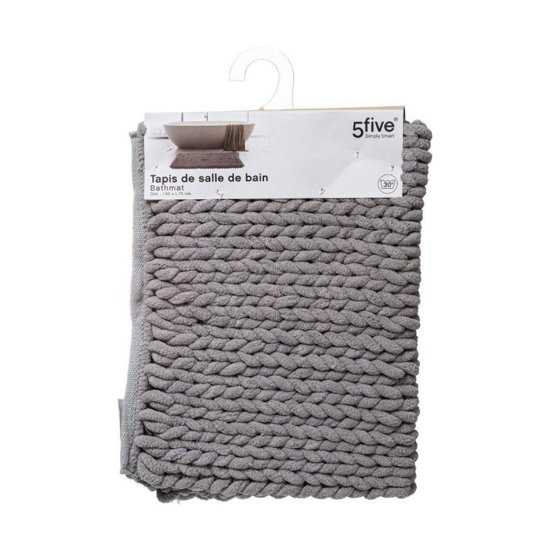 Tapis de bain 5five Simply Smart Gris Polyester 50 x 75 cm