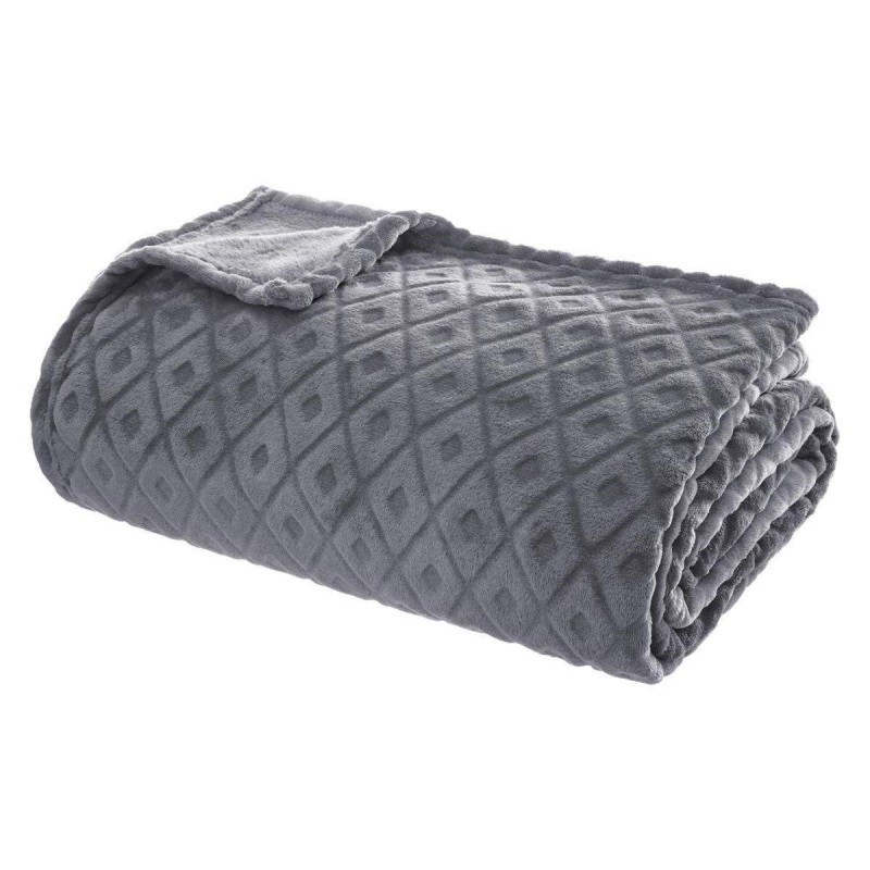 Couverture Atmosphera Plaid Winter Rhombus Gris (230 x 180 cm)