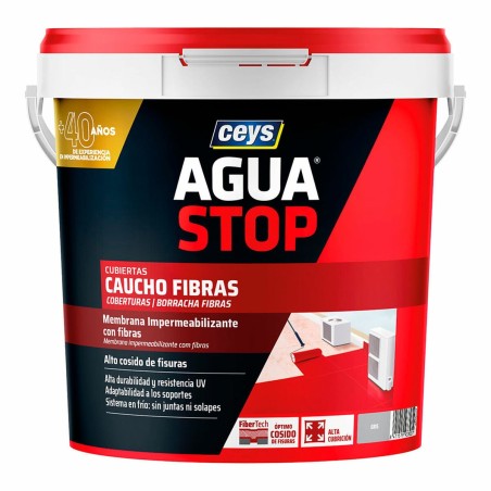 Imperméabilisation Ceys Aguastop Gris Caoutchouc 5 kg