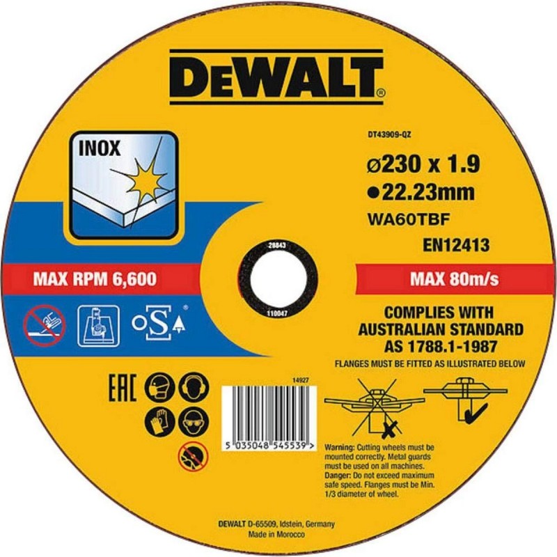 Disque de coupe Dewalt dt43909-qz