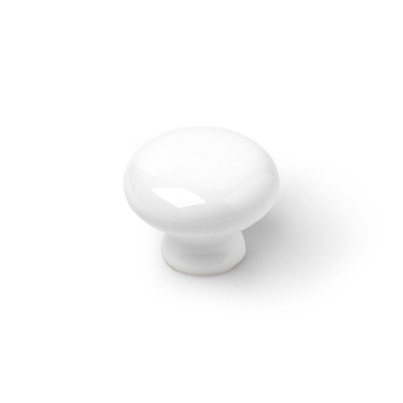 Pommeau Rei 821 Blanc Porcelaine Ø 35 x 26 mm 4 Pièces