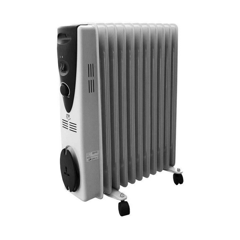 Radiateur à Huile (11 modules) EDM 07123 07123 Blanc 2500 W