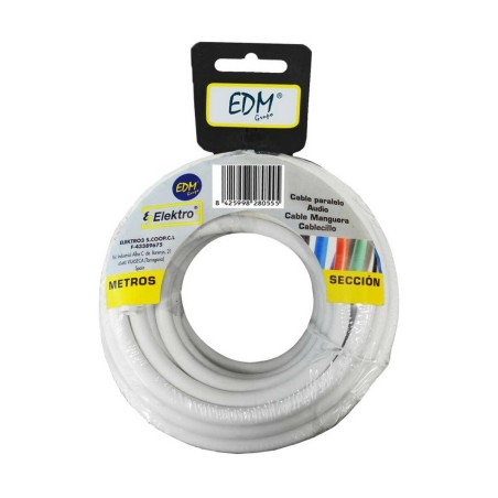 Câble EDM 28005 Blanc 25 m 2 X 0