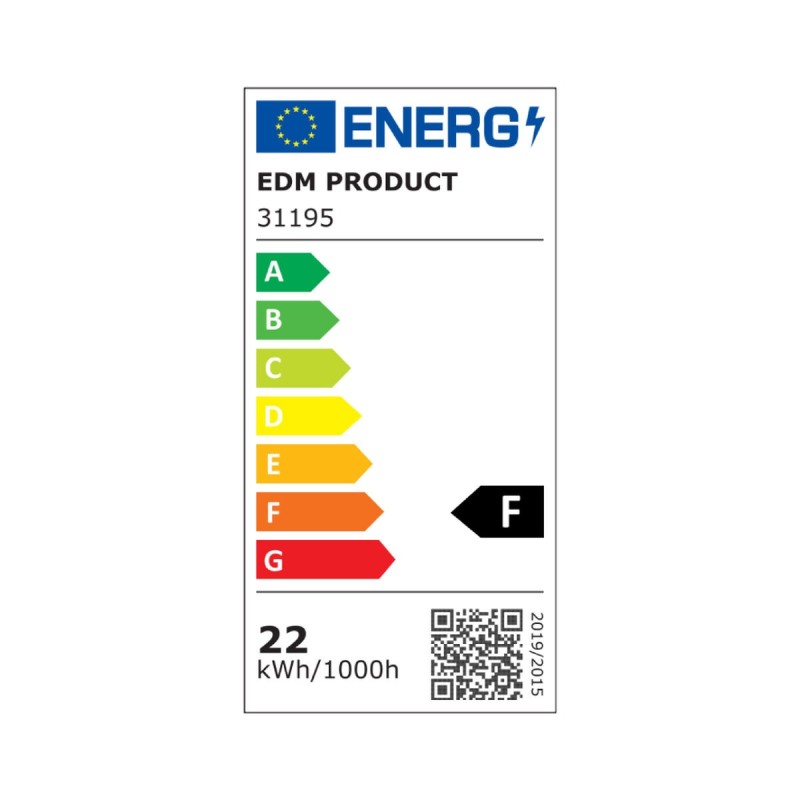 Tube LED EDM 31195 F 22 W 58 W G13 T8 2310 Lm Ø 2,6 x 150 cm (3200 K)