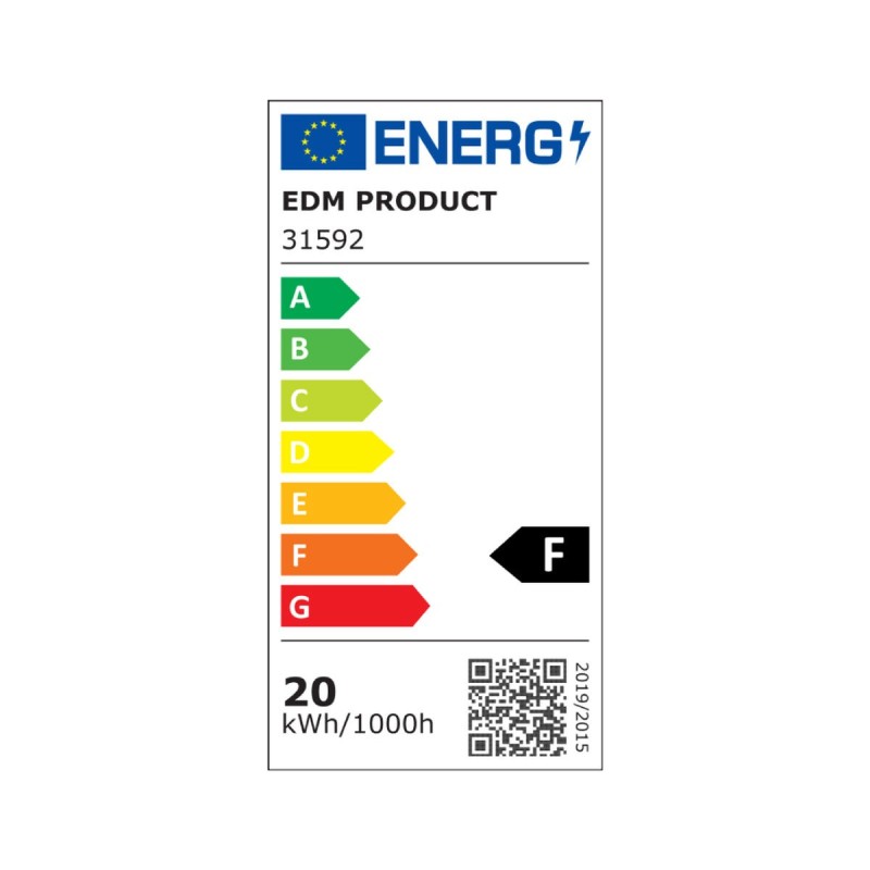 Suspension EDM 31592 Aluminium Plastique 20 W Ø 22,5 x 4 cm (4000 K)