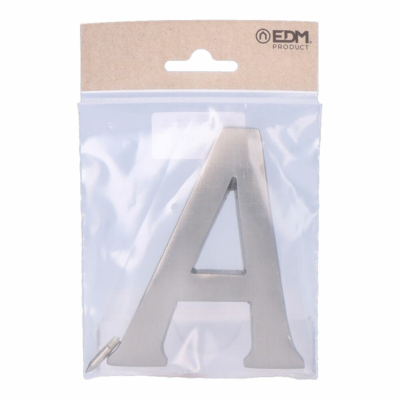 Lettre EDM 85625 A Argent en nickel 10 cm