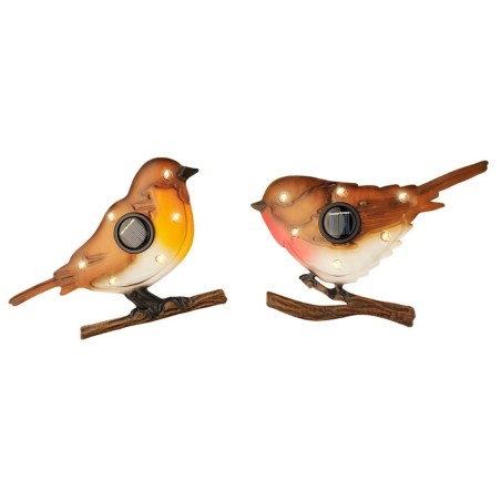 Figure décorative de jardin Lumineo 894881 Métal Oiseau 18 x 4