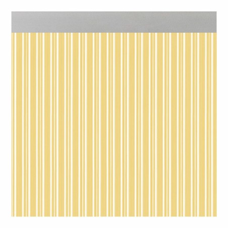 Rideau Acudam Ferrara Portes Jaune Transparent Extérieur PVC Aluminium 90 x 210 cm