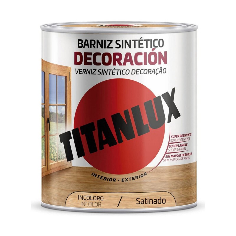 Vernis Titanlux M11100004 Incolore 4 L Satiné