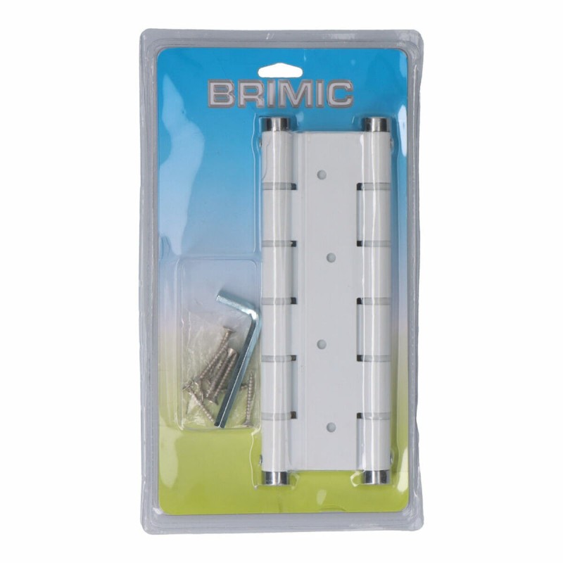 Charnière Micel BS10 M57001 Blanc Aluminium 180 x 33 mm Double action