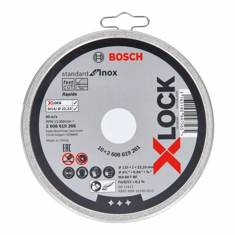 Disque de coupe BOSCH X-Lock Standard 2608619266 Ø 11