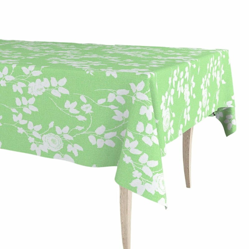 Nappe en rouleau Exma Caoutchouc Vert clair Plantes botaniques 140 cm x 25 m