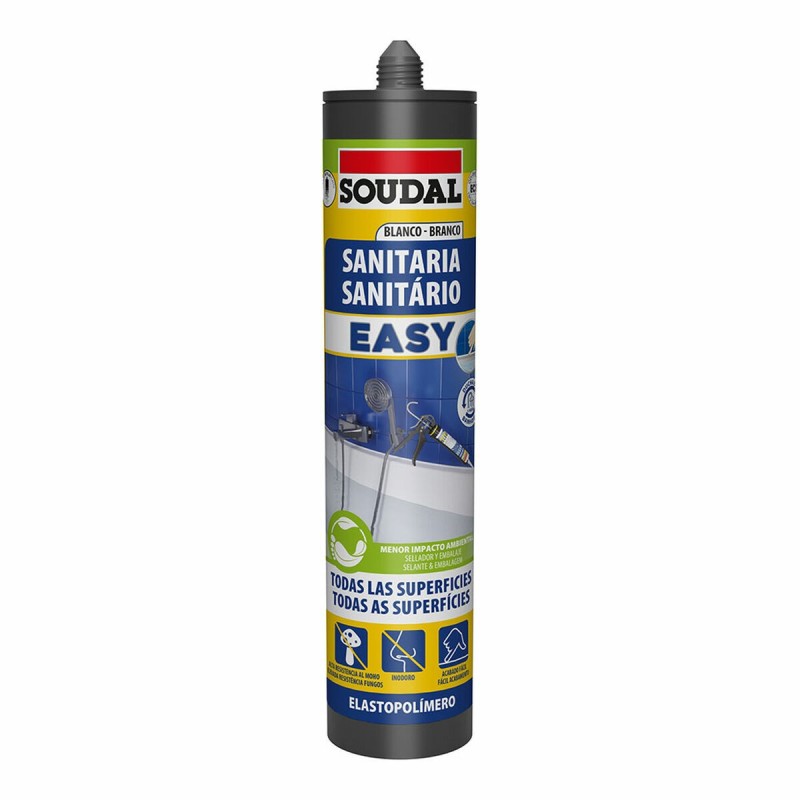 Scellant Soudal Easy 158090 Salles de bains Blanc 290 ml