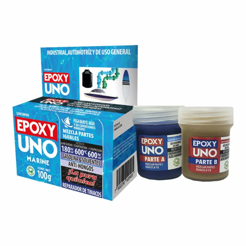 Adhésif époxy à deux composants Fusion Epoxy Black Label Unom98 Universel Blue marine 100 g